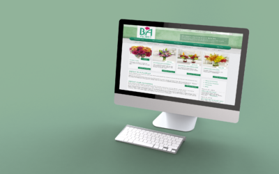 B/A Florist Website Redesign, Tumblr Blog & Facebook Branding